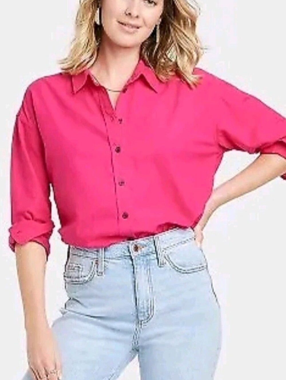 NWT Universal Thread Blouse Cotton Button Up